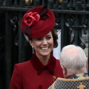 Le prince William, duc de Cambridge, et Kate Middleton, duchesse de Cambridge - La famille royale d'Angleterre à la cérémonie du Commonwealth en l'abbaye de Westminster à Londres, le 9 mars 2020.