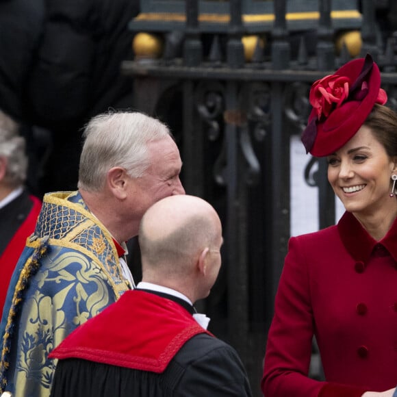 Le prince William, duc de Cambridge, et Kate Middleton, duchesse de Cambridge - La famille royale d'Angleterre à la cérémonie du Commonwealth en l'abbaye de Westminster à Londres, le 9 mars 2020.