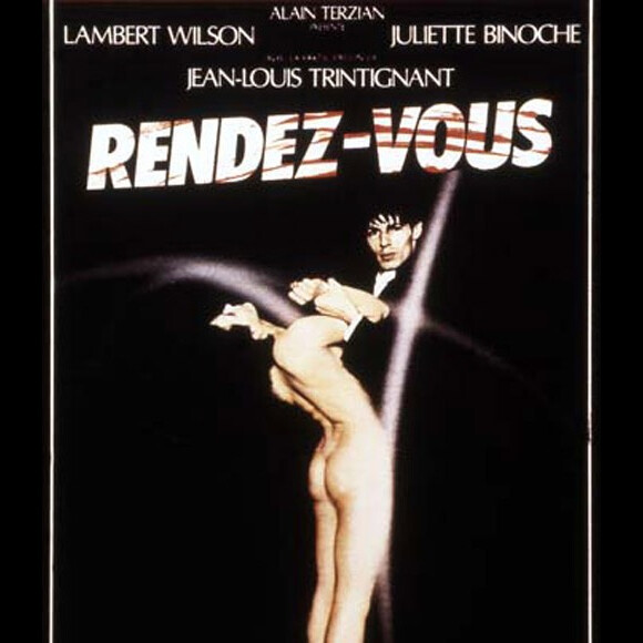 Affiche du film "Rendez-vous", d'André Téchiné. 1985.