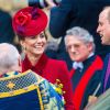 Kate Middleton, Prince William, - La famille royale d'Angleterre lors de la cérémonie du Commonwealth en l'abbaye de Westminster à Londres, le 9 mars 2020.