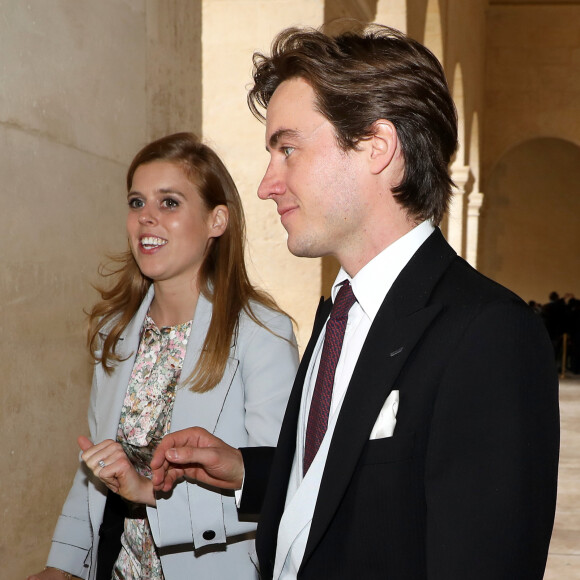 La princesse Beatrice d'York et son fiancé Edoardo Mapelli Mozzi - Mariage du prince Jean-Christophe Napoléon et de la comtesse Olympia d'Arco-Zinneberg à la cathédrale Saint-Louis des Invalides à Paris le 19 octobre 2019. © Dominique Jacovides / Bestimage