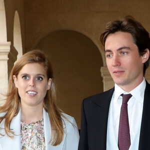 La princesse Beatrice d'York et son fiancé Edoardo Mapelli Mozzi - Mariage du prince Jean-Christophe Napoléon et de la comtesse Olympia d'Arco-Zinneberg à la cathédrale Saint-Louis des Invalides à Paris le 19 octobre 2019. © Dominique Jacovides / Bestimage