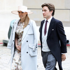 La princesse Beatrice d'York et son fiancé Edoardo Mapelli Mozzi - Mariage du prince Jean-Christophe Napoléon et de la comtesse Olympia d'Arco-Zinneberg à la cathédrale Saint-Louis des Invalides à Paris le 19 octobre 2019. © Dominique Jacovides / Bestimage