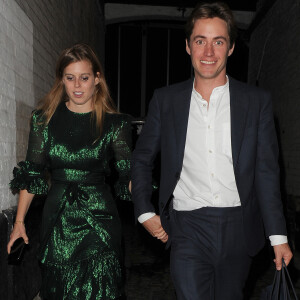 La princesse Beatrice d'York et son fiancé Edoardo Mapelli Mozzi - People à la soirée de lancement du livre de N. von Bismarck "The Dior sessions" à Londres le 1er octobre 2019.