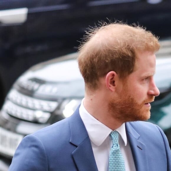 Le prince Harry, duc de Sussex, et Meghan Markle, duchesse de Sussex - La famille royale d'Angleterre à la sortie de la cérémonie du Commonwealth en l'abbaye de Westminster à Londres, le 9 mars 2020.