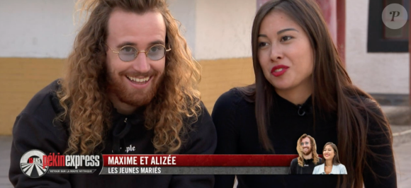 Maxime et Alizée - Episode de "Pékin Express 2020", diffusé le 16 mars 2020 sur M6.