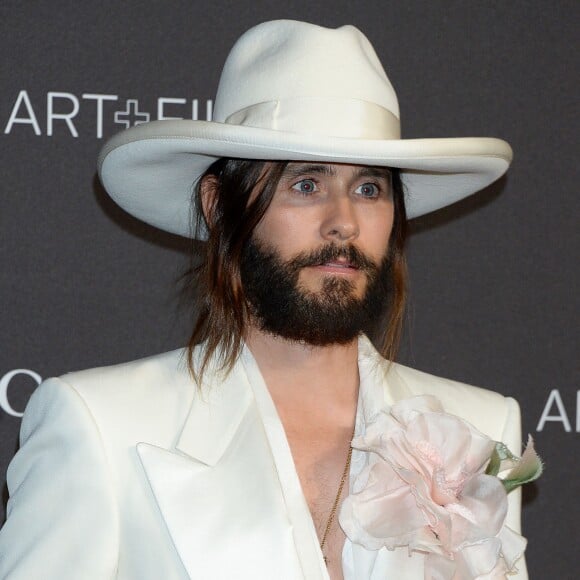 Jared Leto à la soirée LACMA Art + Film en l'honneur de Catherine Opie et Guillermo Del Toro présentée par Gucci à Los Angeles, le 3 novembre 2018.