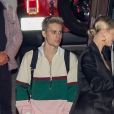 Justin Bieber et sa femme Hailey Baldwin-Bieber arrivent à la messe à Los Angeles le 11 mars 2020.