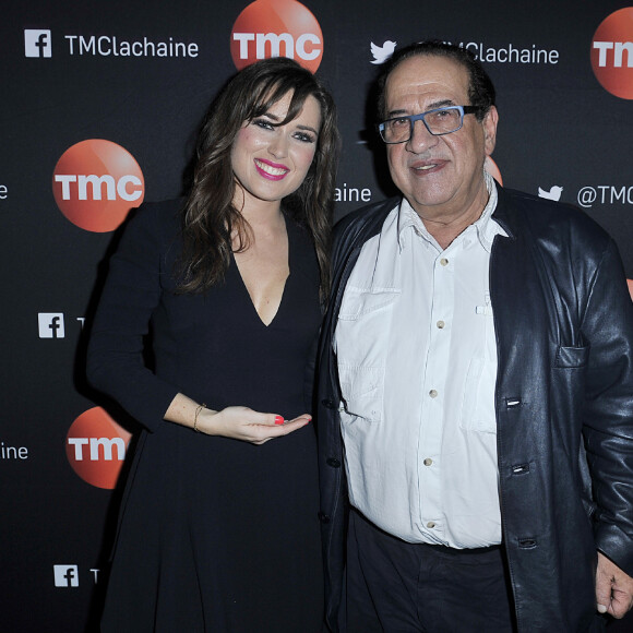 Elsa Esnoult et Jean-Luc Azoulay - People lors du showcase de Elsa Esnoult au Divan Du Monde à Paris, le 4 novembre 2014.