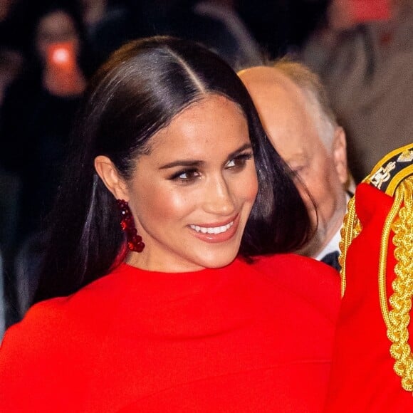 Le prince Harry, duc de Sussex, et Meghan Markle, duchesse de Sussex assistent au festival de musique de Mountbatten au Royal Albert Hall de Londres, Royaume Uni, le 7 mars 2020.  Duke and Duchess of Sussex attend The Mountbatten Festival of Music at the Royal Albert Hall in London, UK, on March 7, 2020.07/03/2020 - Londres