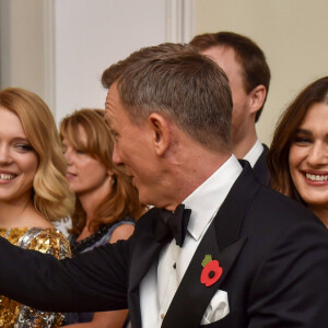 Léa Seydoux, Daniel Craig et sa femme Rachel Weisz - Première mondiale du film "James Bond Spectre" au Royal Albert Hall à Londres. Le 26 octobre 2015