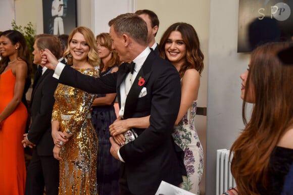 Léa Seydoux, Daniel Craig et sa femme Rachel Weisz - Première mondiale du film "James Bond Spectre" au Royal Albert Hall à Londres. Le 26 octobre 2015