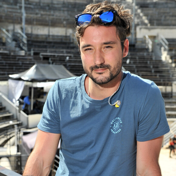 Exclusif - Jérémy Frérot lors de l'enregistrement de l'émission "La Chanson de l'Année 2019" aux Arènes de Nîmes, le 16 mai 2019. © Guillaume Gaffiot/Bestimage
