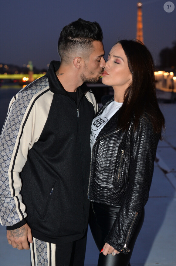 Exclusif - Julien Tanti et sa compagne Manon Marsault - Soirée du 9ème anniversaire du site en ligne "AliExpress.com" (filiale d'Alibaba) à Paris le 28 mars 2019. © Veeren/Bestimage