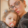 Julia Paredes, inquiète, s'est rendue chez le médecin avec sa fille Luna - 24 mars 2020, Snapchat