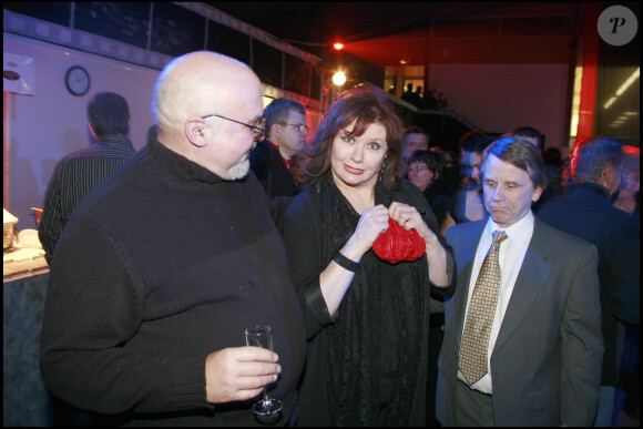 Stuart Gordon, Sean S. Cunningham et Catherine Jacob - Soirée d'anniversaire des 15 ans du Festival du film fantastique à la patinoire de Gérardmer. Le 27 janvier 2008.