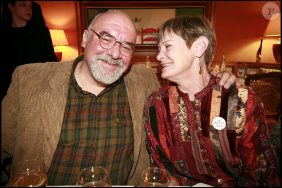 Le président du jury Stuart Gordon et sa femme - Dîner au restaurant Le Bas Rupts lors du 15e festival du film fantastique de Gérardmer. Le 24 janvier 2008.
