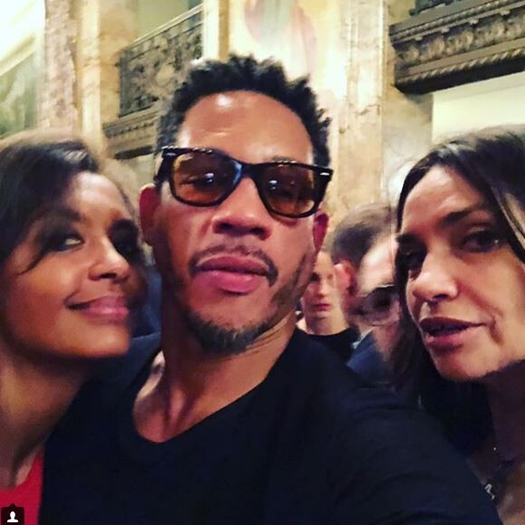 JoeyStarr ressort une photo avec Karine Le Marchand et son ex-compagne Béatrice Dalle sur Instagram le 28 juin 2018.