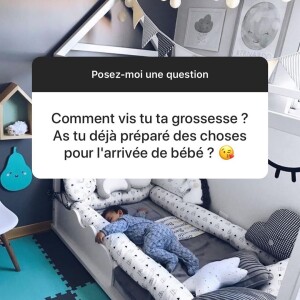 Rachel Legrain-Trapani répond aux questions d'abonnés concernant sa grossesse, le 26 mars 2020 sur Instagram.