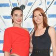 Exclusif -- Marine Lorphelin (Miss France 2013), Maëva Coucke (Miss France 2018) - Participation exceptionnelle de Iris Mittenaere dans la revue Spectacle "Fashion Freak Show" aux Folies Bergère à Paris le 13février 2019. Iris a pris goût au spectacle. L'ancienne Miss Univers, finaliste de Danse avec les stars sur TF1 participe au Fashion Freak Show de Jean-Paul Gaultier, ce spectacle décalé mêlant danse, chant, comédie, et retraçant la vie du couturier à travers 50 ans de pop culture. Elle succède ainsi à l'effeuilleuse Dita Von Teese pour sept représentations aux Folies Bergère à Paris, du 12 au 17 février. © Coadic Guirec/Bestimage