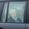 La reine Elisabeth II d'Angleterre quitte le palais de Buckingham pour se rendre au château de Windsor pendant la crise du Coronavirus (COVID-19) le 19 mars 2020.
