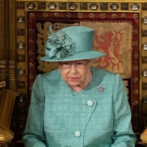 Le prince Charles, prince de Galles, la reine Elisabeth II d'Angleterre - Arrivée de la reine Elizabeth II et discours à l'ouverture officielle du Parlement à Londres le 19 décembre 2019.