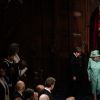 Le prince Charles, prince de Galles, la reine Elisabeth II d'Angleterre - Arrivée de la reine Elizabeth II et discours à l'ouverture officielle du Parlement à Londres le 19 décembre 2019.