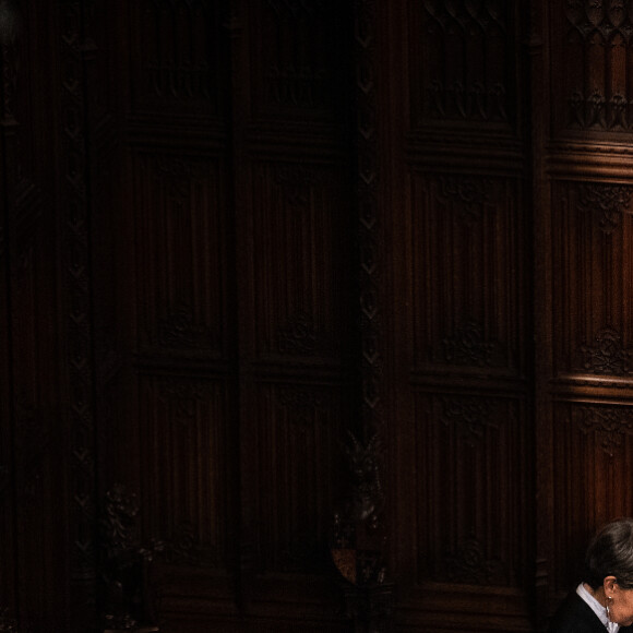 Le prince Charles, prince de Galles, la reine Elisabeth II d'Angleterre - Arrivée de la reine Elizabeth II et discours à l'ouverture officielle du Parlement à Londres le 19 décembre 2019.