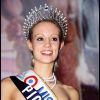 Elodie Gossuin, Miss Picardie, lors de l'élection Miss France 2001 au Grimaldi Forum à Monaco, le 10 décembre 2000