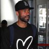 Exclusif - Ashley Cole arrive à l'aéroport de Los Angeles (LAX), le 12 avril 2018.
