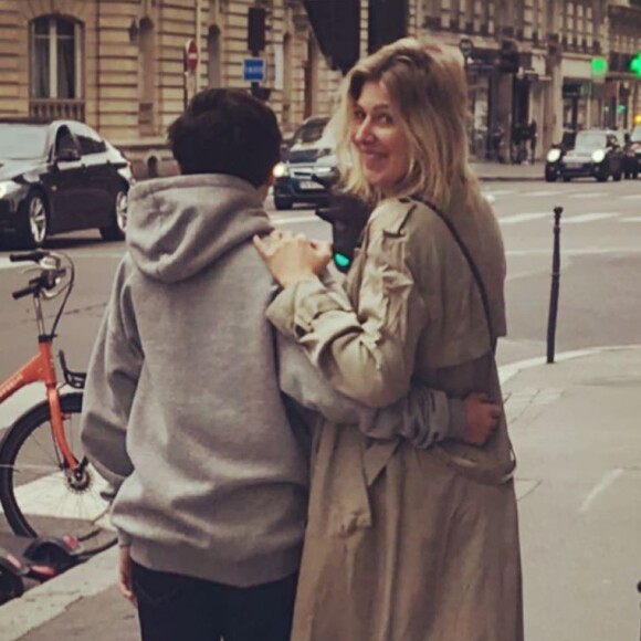 Amanda Sthers et son fils Léon sur Instagram, septembre 2019.