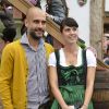 Pep Guardiola et sa femme Cristina Serra - People célèbrent la fête de la bière "Oktoberfest" en famille à Munich en Allemagne le 5 octobre 2014.