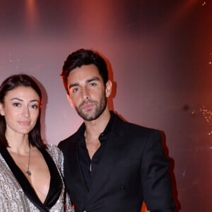 Exclusif - Rachel Legrain-Trapani (Miss France 2007) et son compagnon Valentin Leonard - Soirée de lancement du nouveau parfum Boss "The scent absolute" à l'hôtel Mandarin Oriental à Paris le 13 novembre 2019. © Rachid Bellak/Bestimage