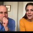 Kate Middleton et William en visioconférence sur Instagram, le 8 avril 2020.