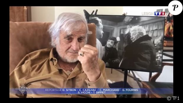 Jean-Paul Belmondo a apporté son soutien aux soignants le 9 avril 2020, jour de ses 87 ans, dans un reportage du JT de 20h de TF1.
