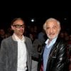 Paul et Jean-Paul Belmondo - Présentation du documentaire Belmondo par Belmondo au cinéma Pathé Bellecour lors de la 7éme édition du Festival Lumiére de Lyon le 13 octobre 2015.