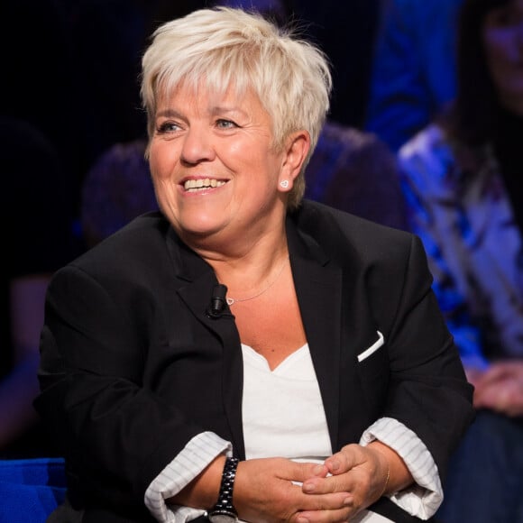 Exclusif - Mimie Mathy - Enregistrement de l'émission "La Boîte à secrets 4" à Paris, présentée par F.Bollaert, et diffusée le 10 avril sur France 3. Le 23 janvier 2020 © Tiziano Da Silva / Bestimage