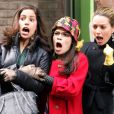 Becki Newton, America Ferrera et Ana Ortiz sur le tournage de la série Ugly Betty.