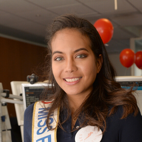 Vaimalama Chaves, Miss France 2019 à l'opération Charity Day chez Aurel BCG partners à Paris le 11 septembre 2019. © Veeren / Bestimage
