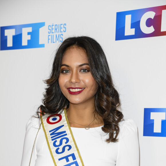 Vaimalama Chaves (Miss France 2019) - Soirée de rentrée 2019 de TF1 au Palais de Tokyo à Paris, le 9 septembre 2019. © Pierre Perusseau/Bestimage