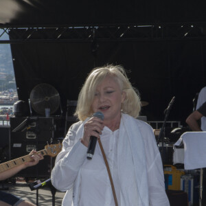 Exclusif - Michèle Torr - Concert Enfant Star & Match à la pinède Gould à Juan Les Pins, France, le 8 juillet 2017. © JLPPA/Bestimag