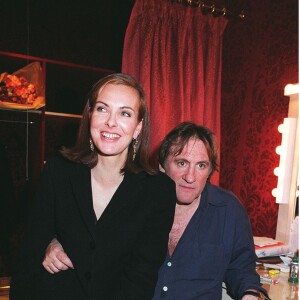 Carole Bouquet et Gérard Depardieu - Générale "Les portes du ciel" à Paris le 17 janvier 1999.