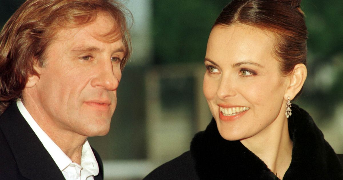Robert Bouquet Père De Carole Bouquet Gérard Depardieu et Carole Bouquet lors du 15e MIDEM de Cannes en 1997