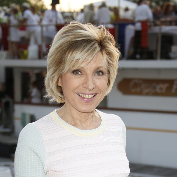 Evelyne Dhéliat - 7ème édition du Trophée de la Pétanque Gastronomique au Paris Yacht Marina à Paris le 27 juin 2019. © Christophe Aubert via Bestimage