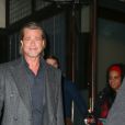 Brad Pitt quitte le dîner de gala de la soirée "New York Film Critics Circle 2020" à New York le 7 janvier 2020.