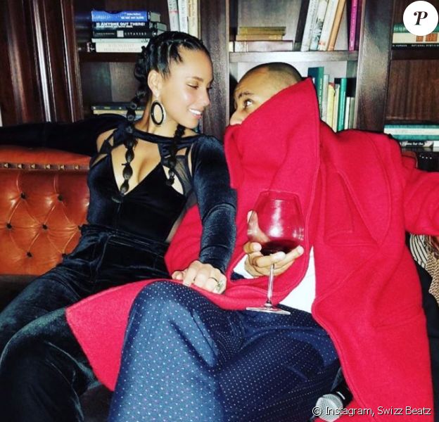 Alicia Keys et son mari Swizz Beatz. Avril 2020.