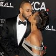 Swizz Beatz et sa femme, Alicia Keys, enceinte, lors du "The Black Ball" à New York, le 30 octobre 2014.