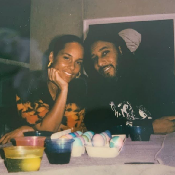 Alicia Keys et son mari Swizz Beatz. Avril 2020.