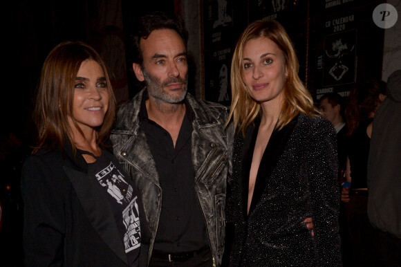 Anthony Delon, Sveva Alviti et Carine Roitfeld lors de la soirée CR x Redemption organisée à l'hôtel Crillon à Paris le 28 février 2020.