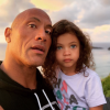 Dwayne Johnson et sa fille Tia. Mars 2020.